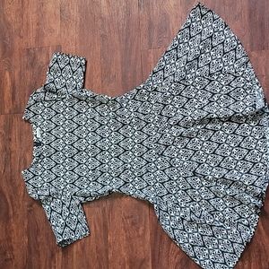 H&M fit and flare dress,  size 6